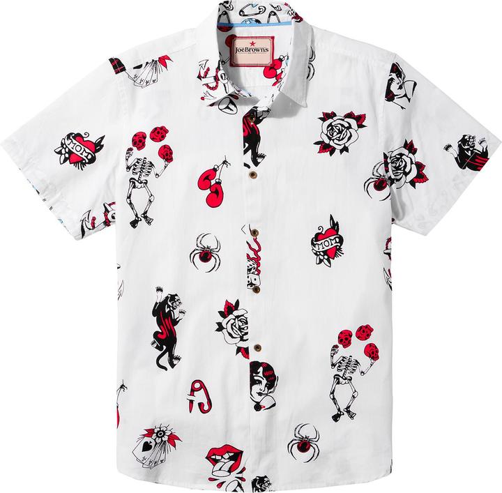Produktbild Joe Browns Contrast Trim Short Sleeve Tattoo Print Shirt (XL)