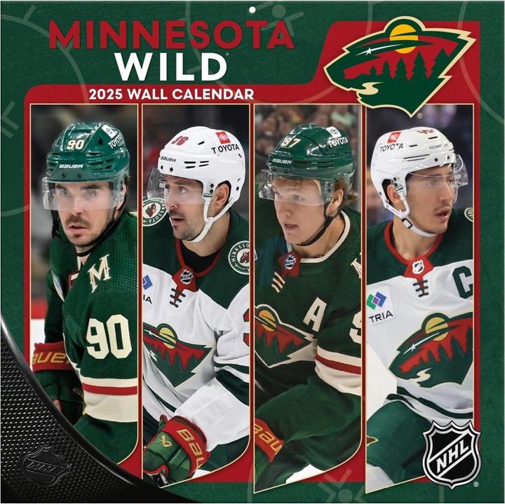 Actual product image NHL - Minnesota Wild - 30.5 x 30.5 cm team wall calendar 2025 (30.5 x 30.5 cm, French, Italian, Spanish, German, English)