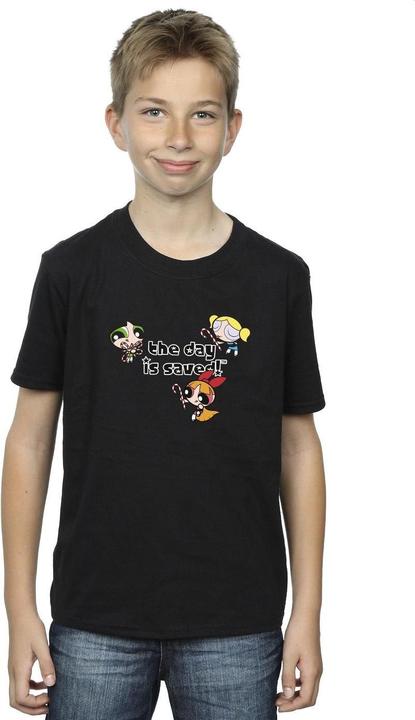 Actual product image The Powerpuff Girls Boys Girls The Day Is Saved T-Shirt (116)