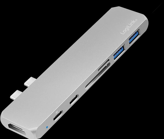 Produktbild LogiLink USB 3.2 (Gen 1) Docking Station (USB-C, 7 Ports)