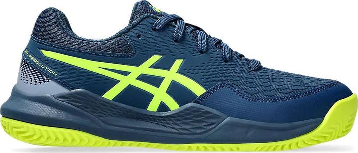 Actual product image ASICS Performance Asics Gel-Resolution 9 Gs Clay Mako Blue/Safety Yellow Junior (39.5)