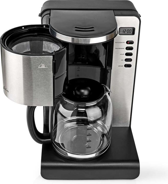 Actual product image Nedis Coffee maker max. capacity: 1.5 l Number of cups at once: 12 Keep warm Switch on timer