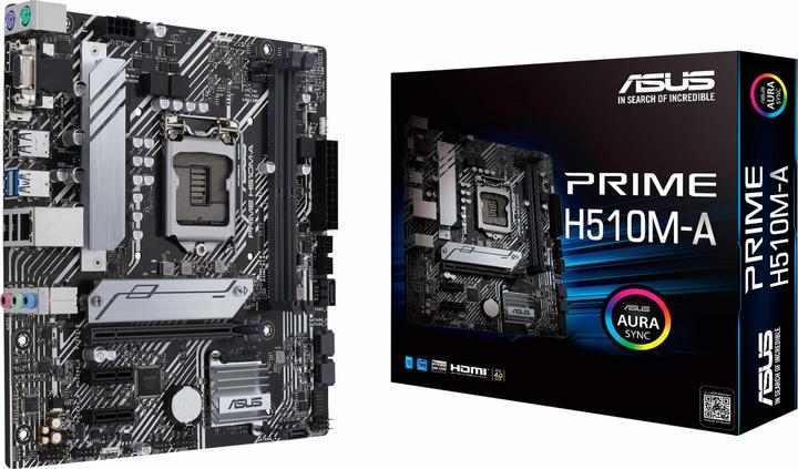 Image du produit ASUS Carte mère PRIME H510M-A (LGA 1200, Intel H510, mATX)