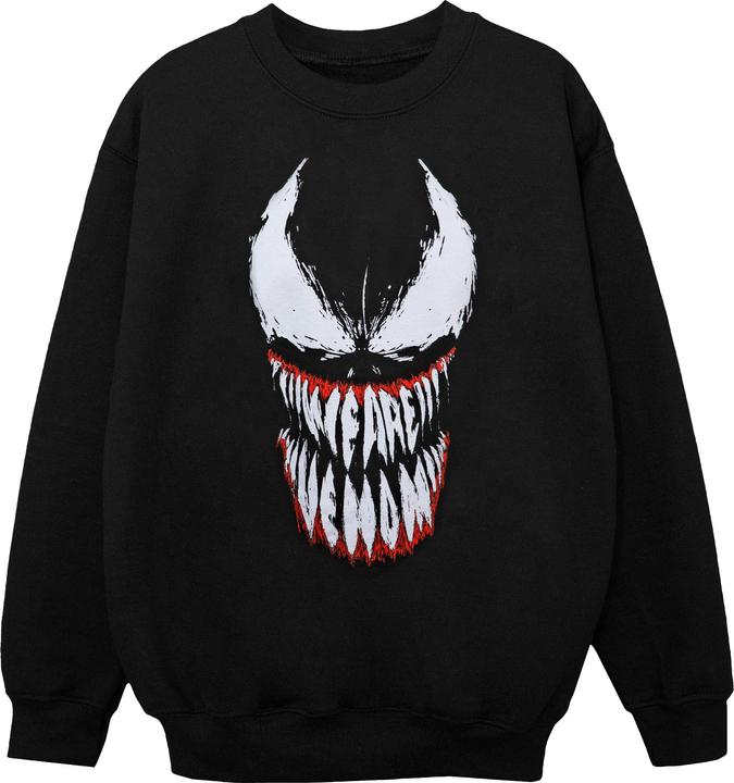 Spider Man Venom Teeth Face Sweatshirt Mädchen