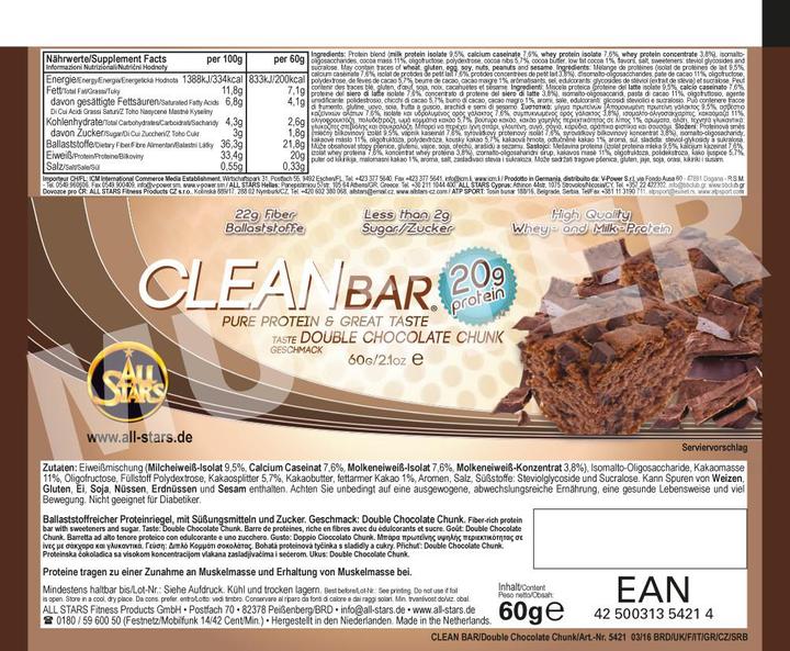 Image du produit All Stars Clean Bar (Cannelle, 1 pcs, 60 g)