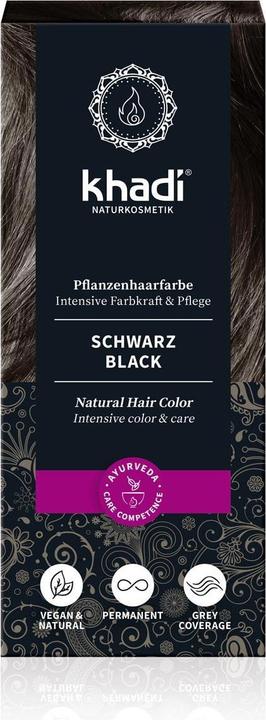 Produktbild Khadi Pflanzenhaarfarbe (Schwarz)
