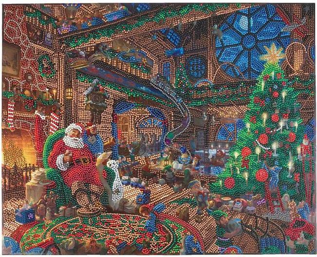 Produktbild Craft Buddy Crystal Art Kit Santa's Workshop 40 x 50 cm