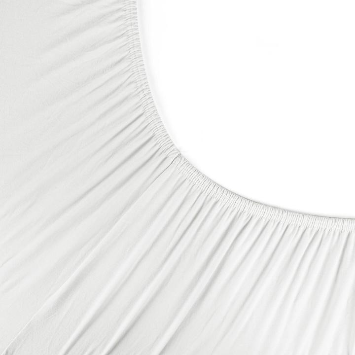 Image du produit Eurofirany Feuille de jersey avec une bande élastique de 160x200 cm en crème de coton 190 g/m2 Eurofirana (160 x 200 cm)