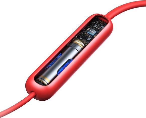 Actual product image Joyroom Magnetic Wireless Neckband Headphones, JR-DS1, (red) (20 h, Wireless)