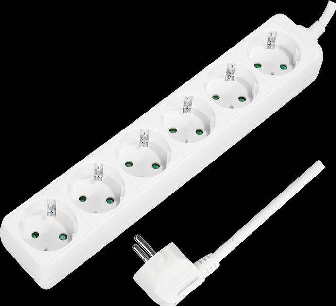 Image du produit LogiLink Bandeau de prises (6 x, CEE 7/3, 1.50 m)