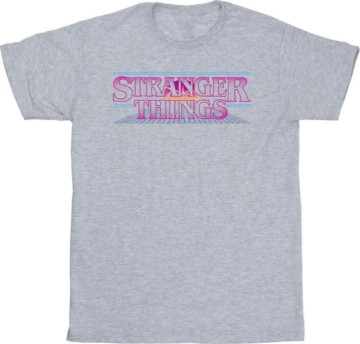 Immagine prodotto Netflix Stranger Things Retro Title Maglietta Ragazze (140, 146)