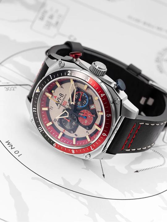 Actual product image AVI-8 AV-4100-03 (Chronograph)