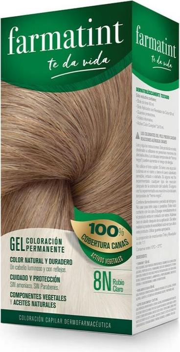 Immagine prodotto Farmatint gel coloración permanente #8n-rubio claro (8N)