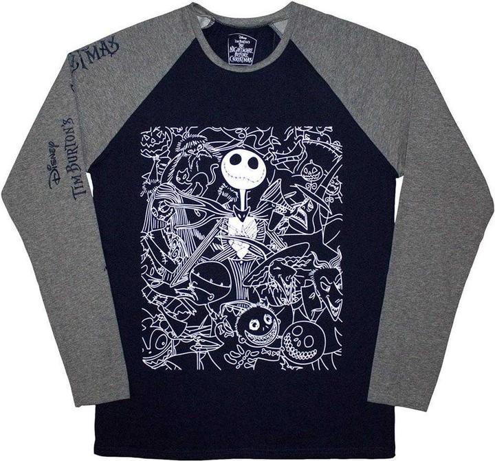 Produktbild The Nightmare Before Christmas Jack Crowd TShirt Langärmlig (M)