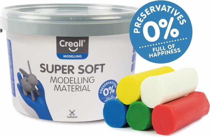 Produktbild Creall Supersoft Klei 5 kleuren, 1750gr.