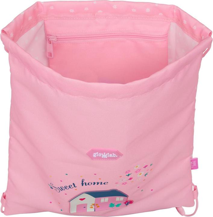 Produktbild Safta Rucksacktasche mit Bändern Glow Lab Sweet home Rosa 26 x 34 x 1 cm