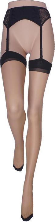 Actual product image Levee Back to the fifties nylon stockings, colour 237 skin-black, size 175 - 182cm (15 DEN)