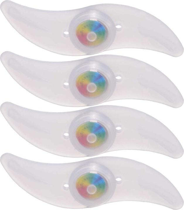 Image du produit Filmer Lot de 4 lampes à rayons Velo en silicone avec changement de couleur en 4 couleurs