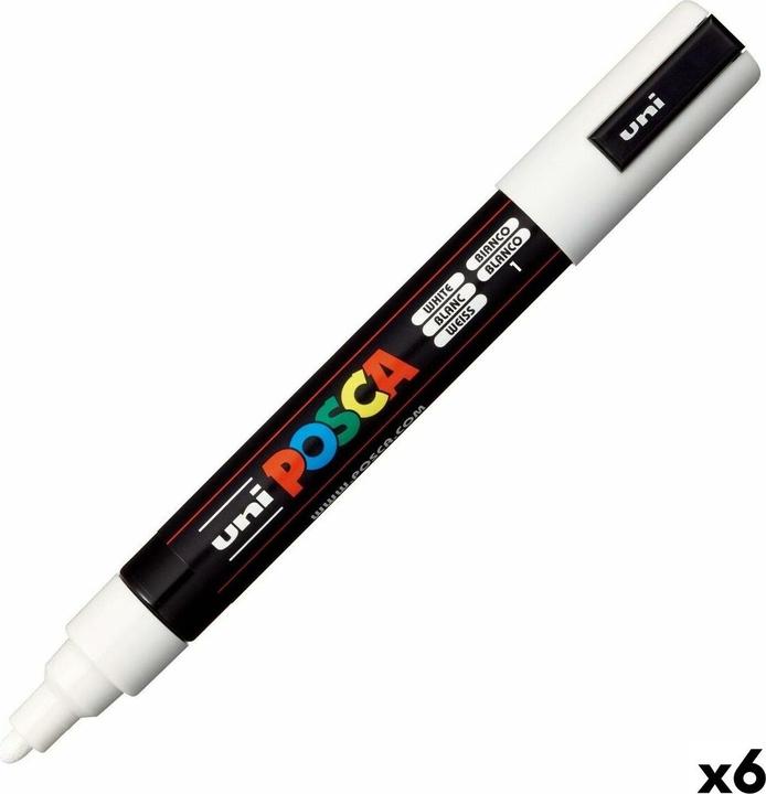 Produktbild Posca Marker PC-5M Rundspitze (Mehrfarbig, 2.50 mm, 6 x)
