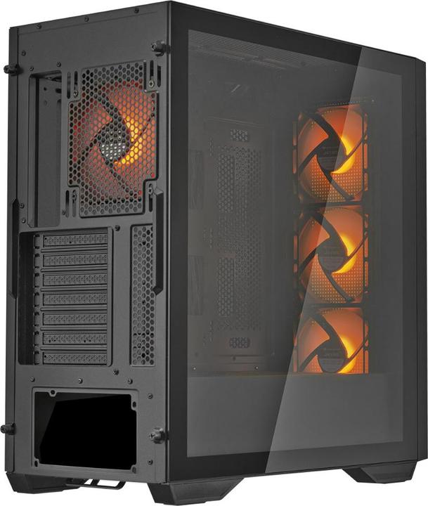 Immagine prodotto Cougar Uniface RGB Black | Caso PC | Mid Tower / Pannello frontale in mesh / Ventole ARGB / Pannello (ATX, SSI CEB, Mini-ITX, mATX)