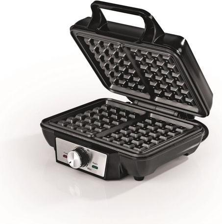 Produktbild Gourmetmaxx Waffeleisen Schwarz/Silber, Leistung: 1000 W, Anzahl pro