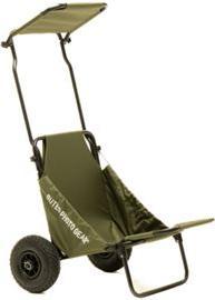 Actual product image Buteo Photo Gear Forest Green transport trolley with sun canopy