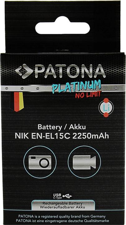 Produktbild Patona Platinum Akku mit USB-C Input Canon LP-E6NH (Akku)