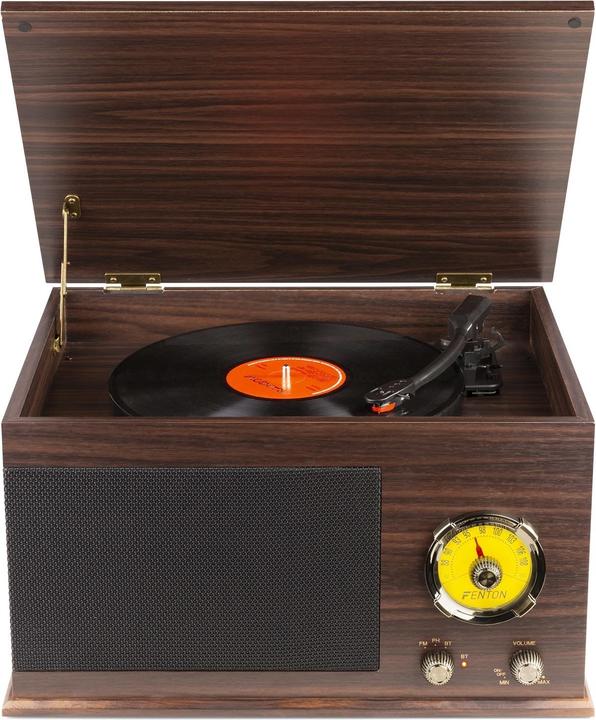 Image du produit Fenton Tourne-disque avec Bluetooth RP173 Marron foncé (Manuel)