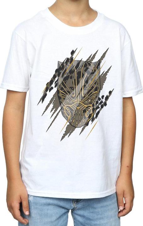 Produktbild Jungen Black Panther Gold Head TShirt (152, 158)