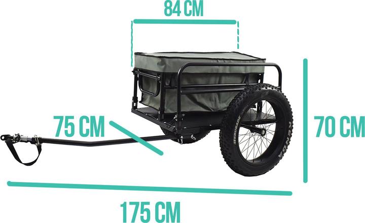 Immagine prodotto 9WS Remorque vlo spcial plage - roues fat bike