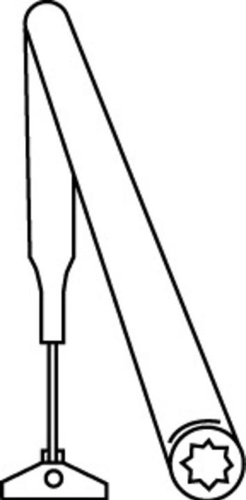 Produktbild Dormakaba Flachform-Normalgestänge (Balkontür, Eingangstür, Holztür, Zimmertür, Indoor)