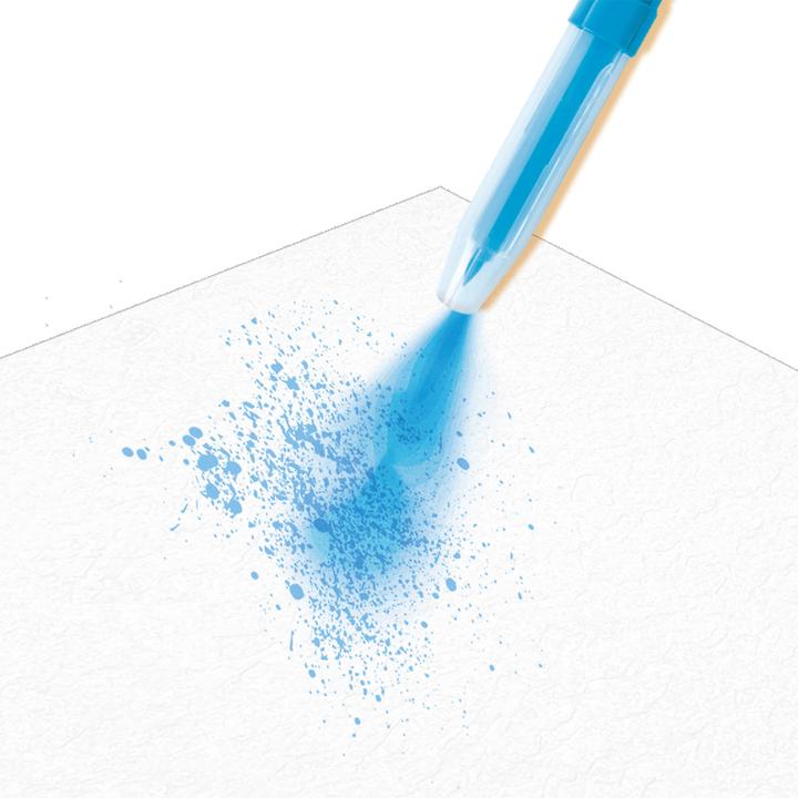 Actual product image Ses Blow airbrush felt tip pens (Turquoise, Pink, Orange, Green, Purple, Yellow, Blue, 7 x)