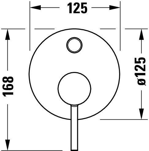 Produktbild Duravit Circle Einhebelmischer Set, Unterputz, Verbraucher 2, Chrom, CE4210008010
