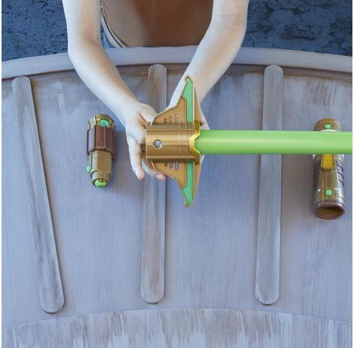 Actual product image Hasbro Lightsaber Forge Yoda Lightsaber