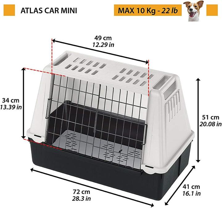 Image du produit Ferplast Atlas Car Mini (fermé) (Chien, Verrouillable, Fermeture de sécurité, Lavable)