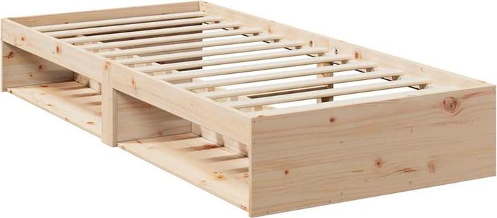 Image du produit VidaXL Lit de jour avec matelas 100x200 cm en pin massif Canapé-lit (100 x 200 cm)
