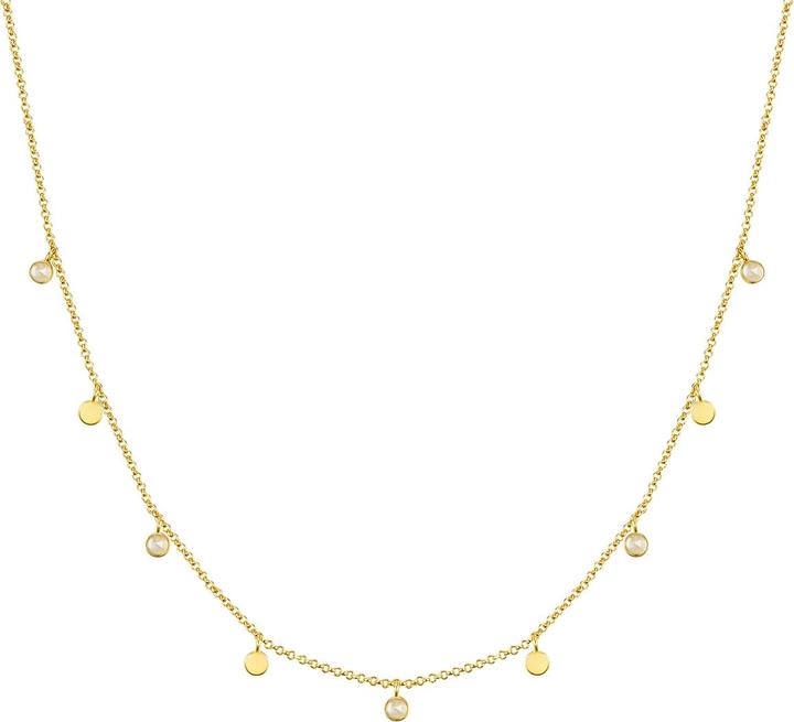 Glanzstücke München Damen Sterling Silber Bergkristall gelbgold 40,0 cm Basiskette + 5,0 cm Verlängerun - 28679 (Sterling Silber, 40 - 45 cm)