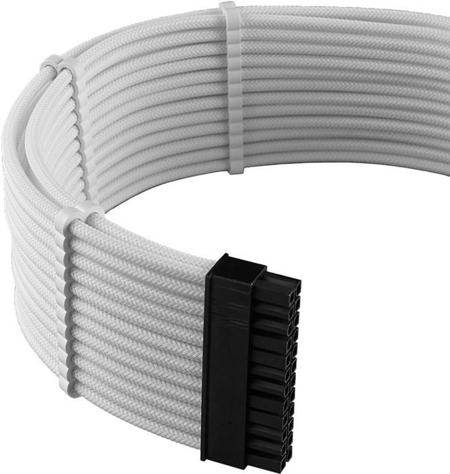 Image du produit CableMod C-Series Pro ModMesh 12VHPWR Cable Kit pour Corsair RM, RMi, RMx (Black Label) - blanc