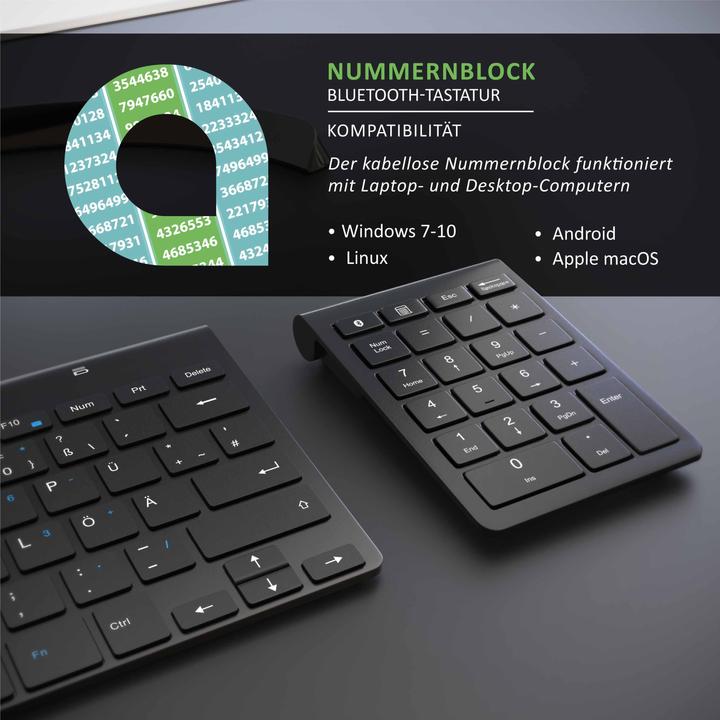 Image du produit Aplic Bluetooth Numpad (Pavé numérique, Sans fil)