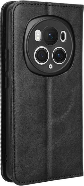 Actual product image Cover-Discount Honor Magic6 Pro - Vintage Flip Case Cover black (Honor Magic6 Pro)