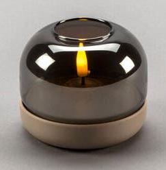Actual product image LED Kerze sandiger Sockel 1835-970 1835-970 6h Timer D8,5 H7,5cm AA excl. (1 x)
