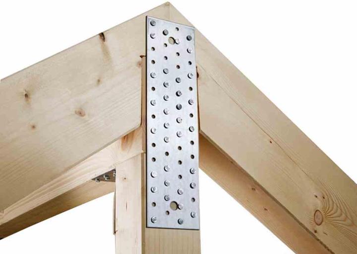 Actual product image GAH sendzimir galvanised Alberts 330057 Flat connector 133 x 55 mm (Flat connectors, 1 pcs.)
