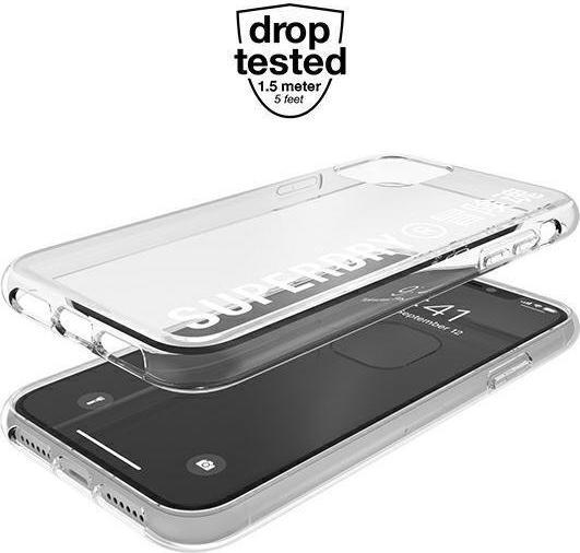 Produktbild Superdry Hülle Clear Case transparent mit Logoaufdruck (Apple iPhone 11)