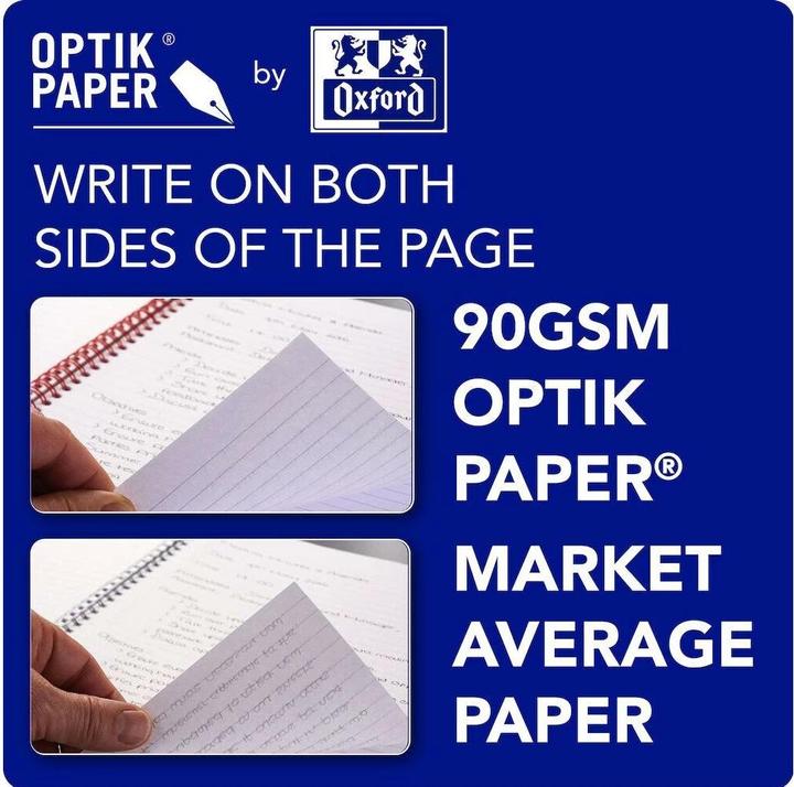 Actual product image Oxford Black n' Red A5 Soft Cover Casebound Business Journal Ruled & Numbered 144 Page Black (A5, Lined, Soft cover)