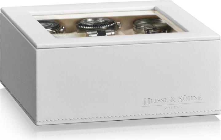 Image du produit Heisse & Söhne Coffret à bijoux empilable Mirage L - haut : coffret pour 6 montres - crème