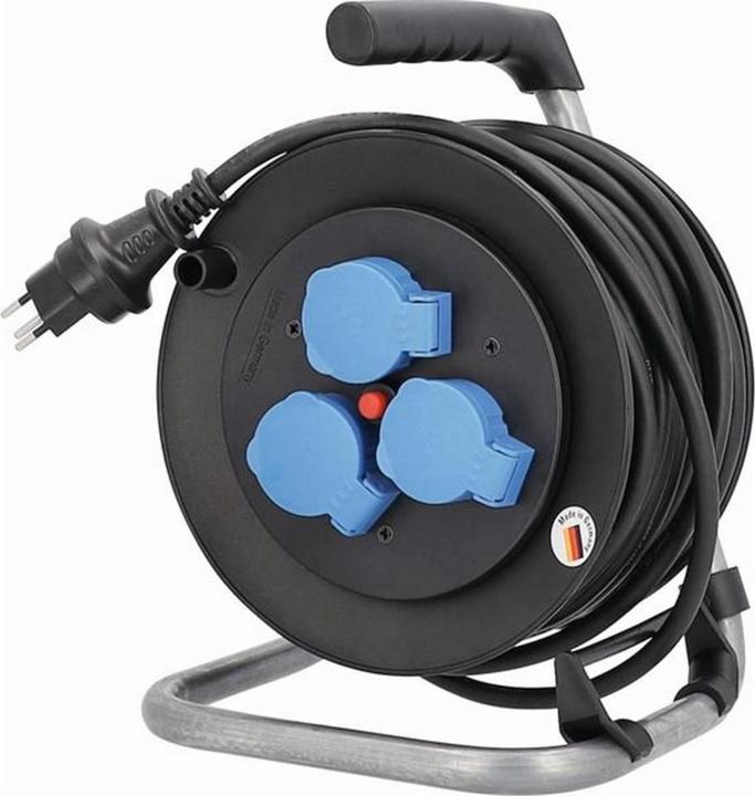 Immagine prodotto Elbro Avvolgicavo 25 m 3x T13, IP55, nero (25 m, 1.50 mm².)