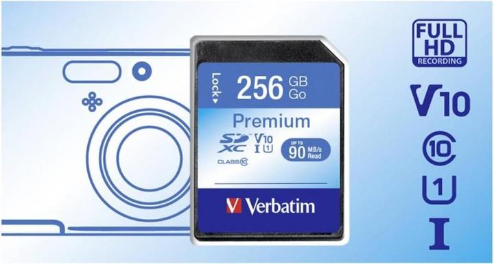 Produktbild Verbatim Premium (256 GB, SDXC, U1, UHS-I)