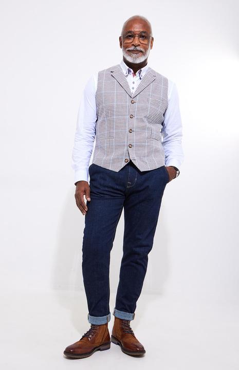 Produktbild Joe Browns Linen Blend Houndstooth Waistcoat (54)