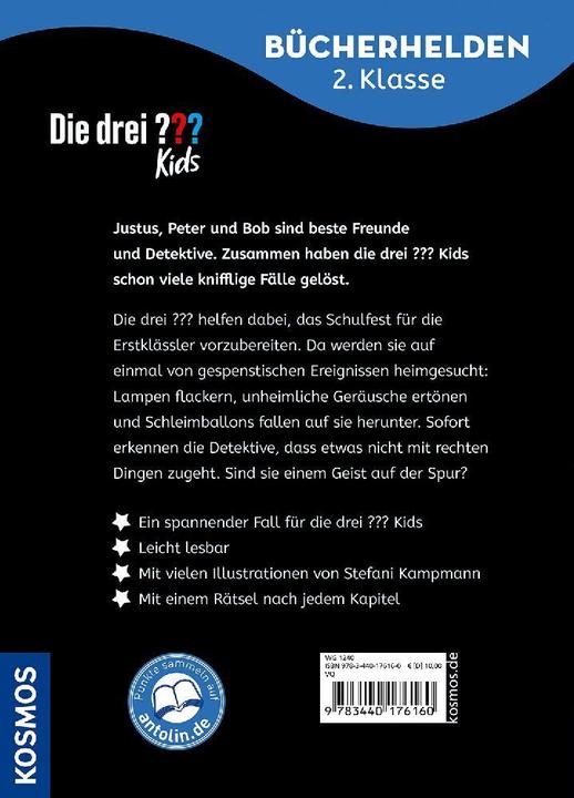 Produktbild Kosmos Die drei??? Kids, Bücherhelden 2. Klasse, Geister in der Schule (Deutsch, Ulf Blanck, Boris Pfeiffer, Stefani Kampmann, 2024)