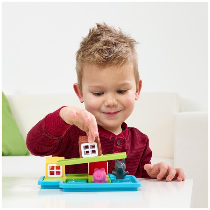 Produktbild Smart Games Knobelspiel Three Little Piggies - Deluxe (Englisch, Deutsch, Französisch, Italienisch, Spanisch)
